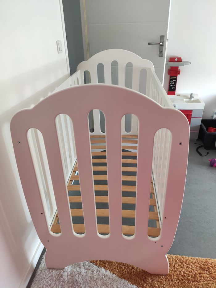 Lit barreaux et matelas - photo numéro 2