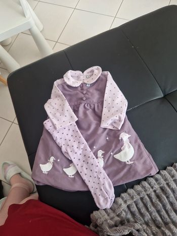 Ensemble robe mauve