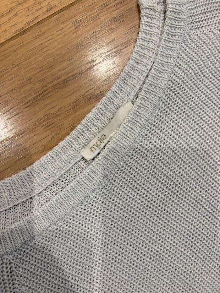 Pull MAJE gris taille 1 - photo numéro 2