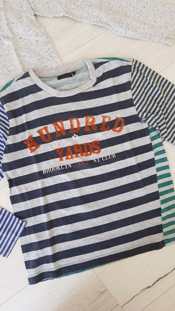 Lot de 2 tee shirts mi saison garçon 6ans ikks - photo numéro 2