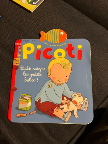 Livre pour enfants picoti bébé soigne les petits bobos