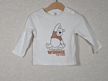 T-shirt manche longue winnie l’ourson 18 mois 77-82cm 