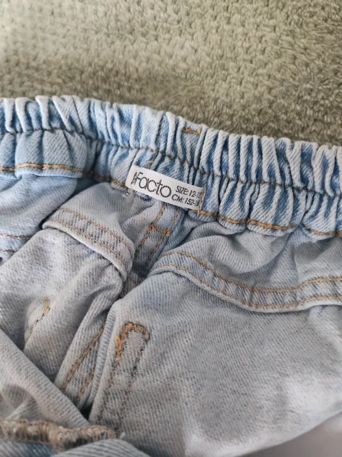 Jean boyfriend destroy bleu clair – Taille 34 - photo numéro 4