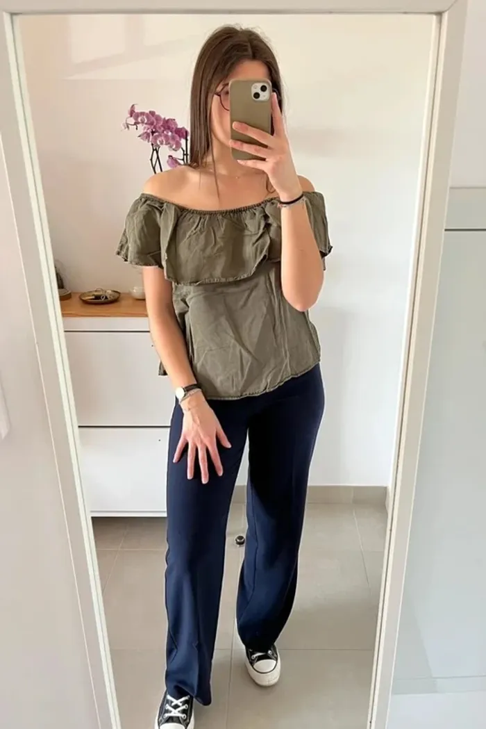Top épaules dénudées kaki Pimkie