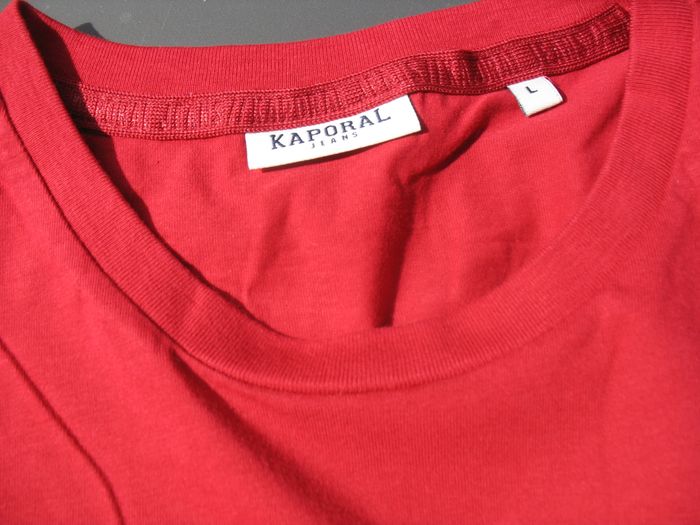 TEE SHIRT MC ROUGE "KAPORAL" - TAILLE L - n°03 - photo numéro 4