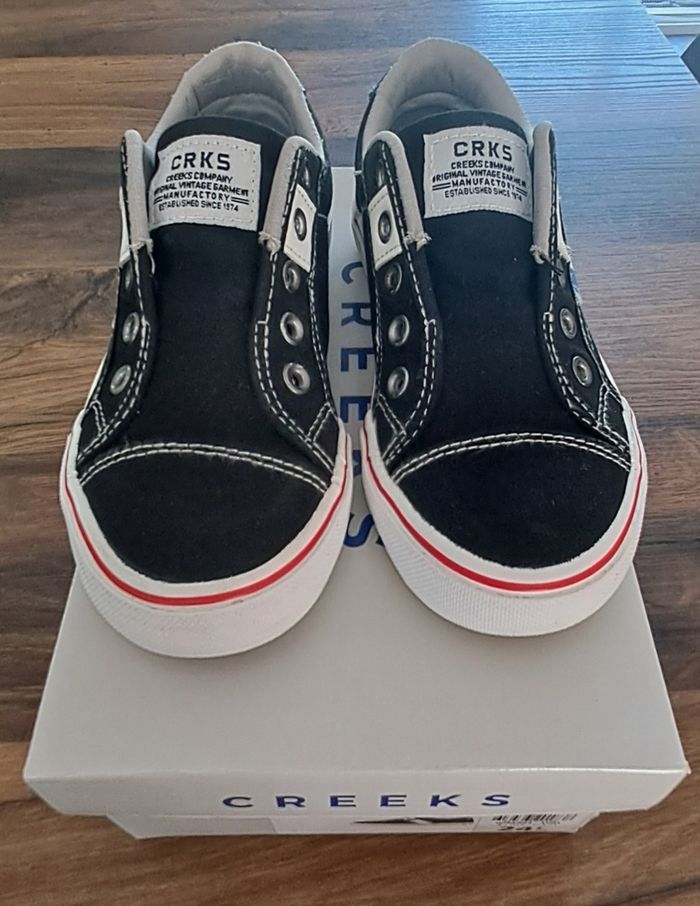 Baskets tennis noires garçons taille 31 Creeks - photo numéro 3