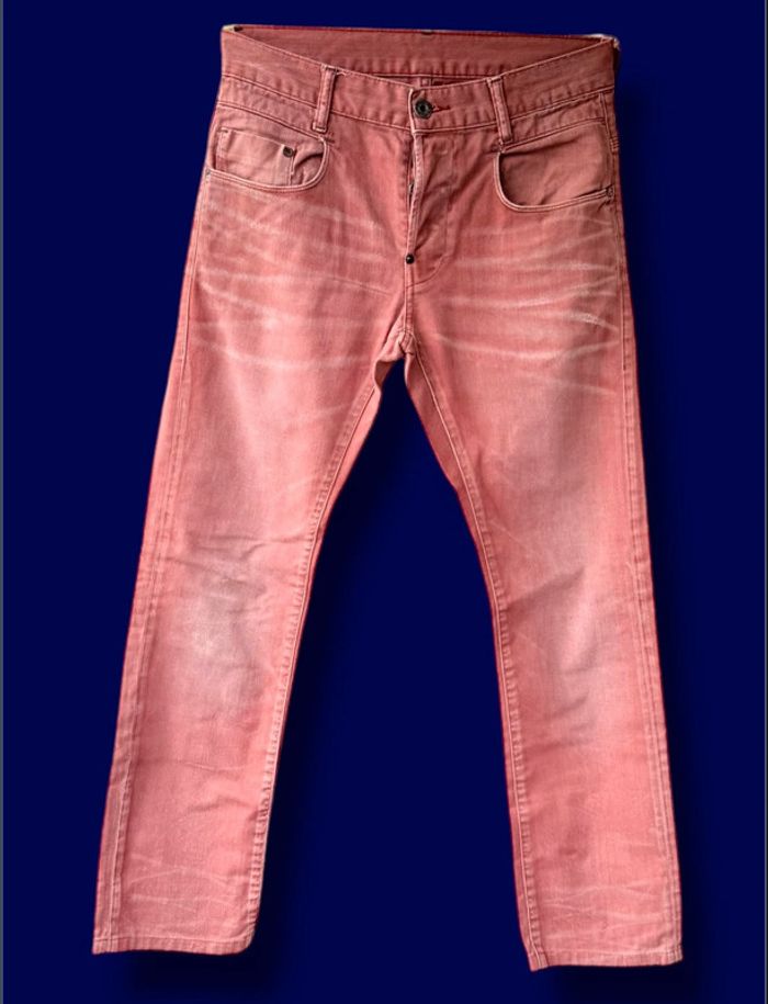 Jean rouge vieilli Gstar
