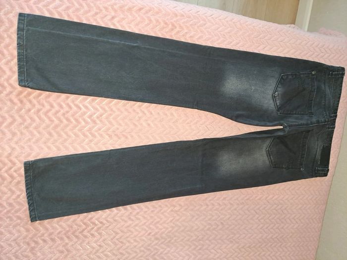 Pantalon noir délavé comme neuf carnet de vol homme - photo numéro 5