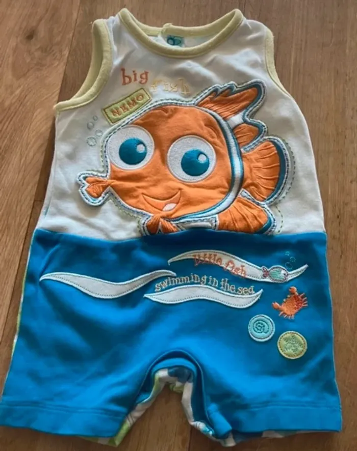 Barboteuse grenouillère bébé 3 mois Disney Nemo