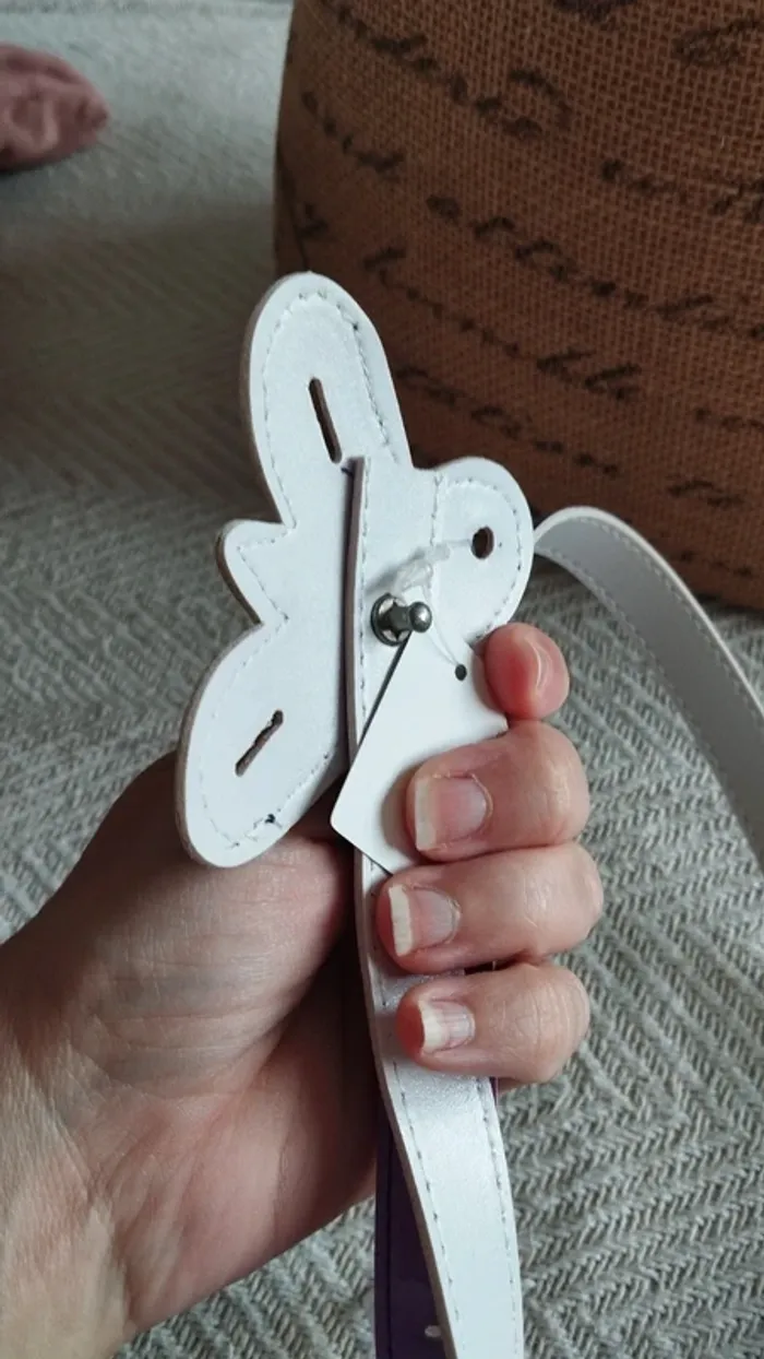 Ceinture violette fille brillante 65 cm - photo numéro 5