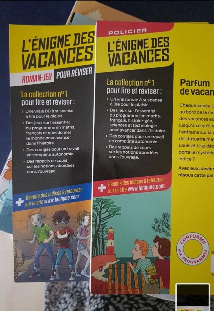 Lot de 2 livres jeu : 1 roman + 1 BD - photo numéro 2