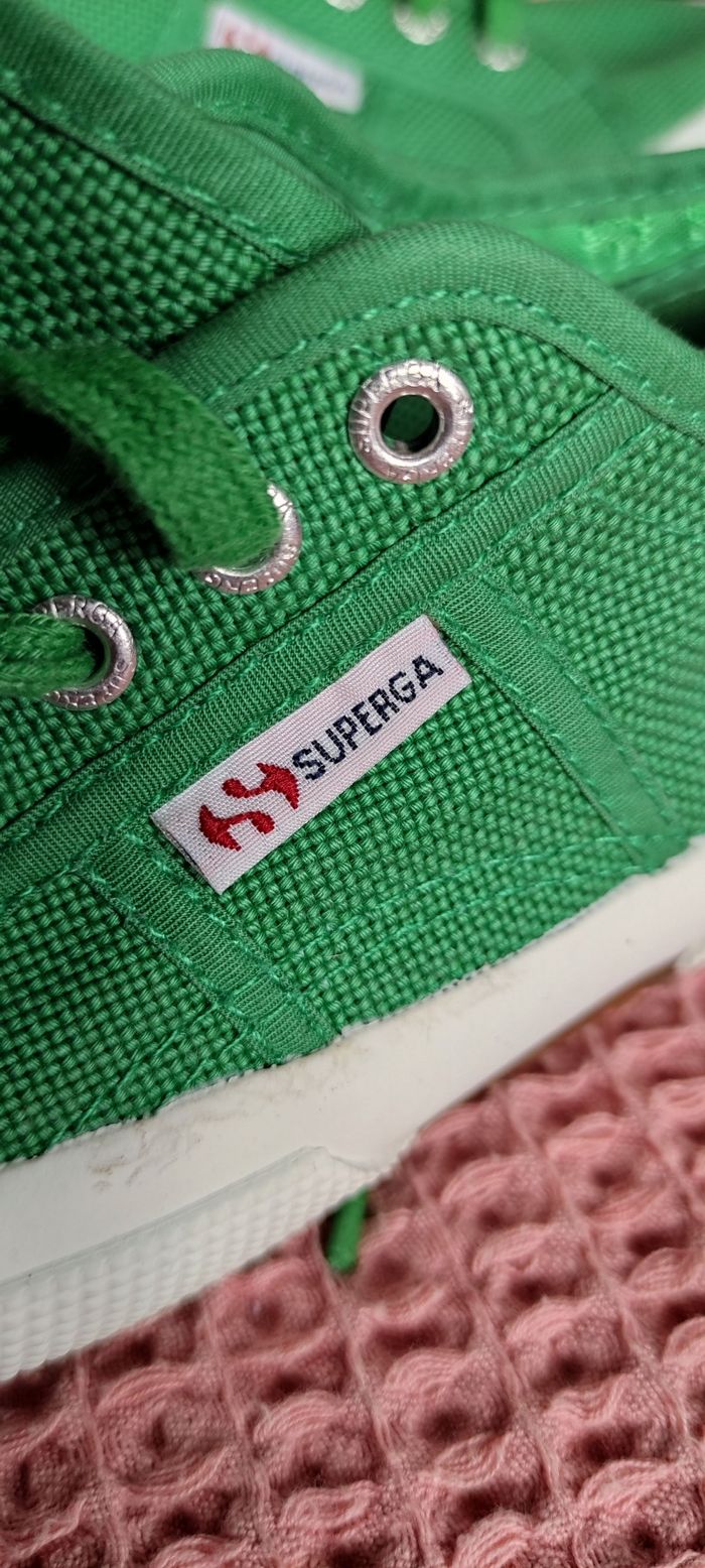 Basket Superga  verte - photo numéro 3