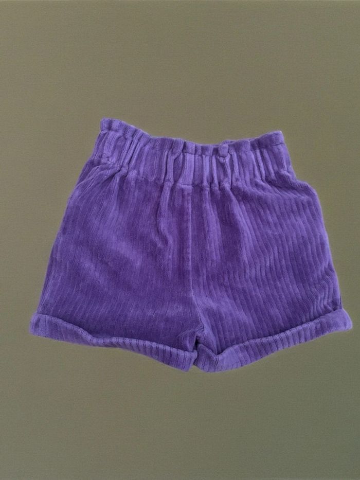 Short en velours violet TAO - photo numéro 3