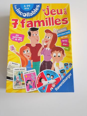 Le jeu des 7 familles les incollables ravensburger complet 