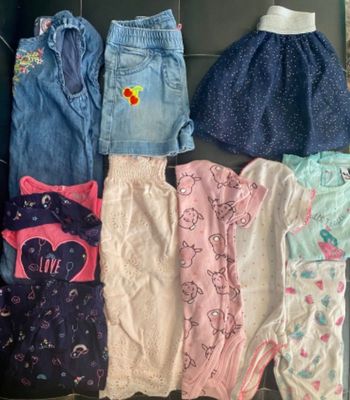 Lot de 11 pièces été fille.  État neuf