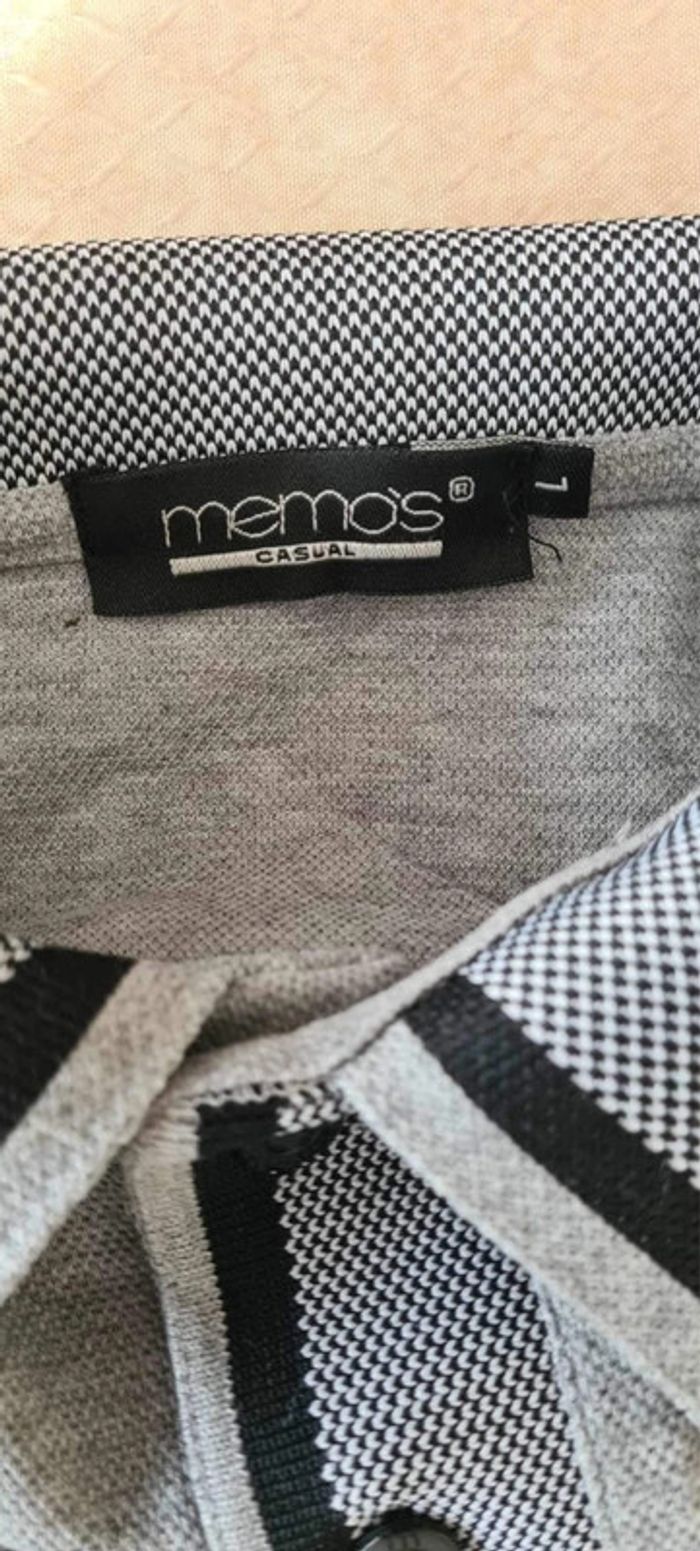 Polo gris memo’s homme taille large neuf - photo numéro 5