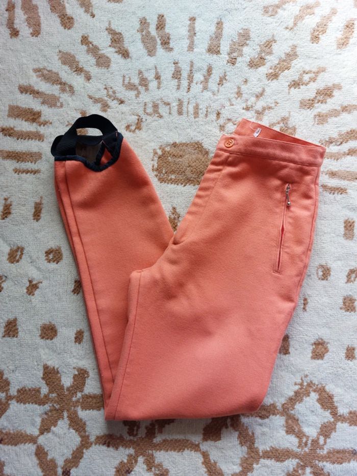 Pantalon d'équitation femme corail taille 34