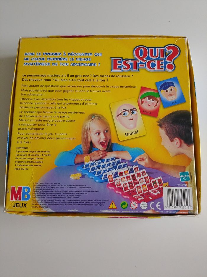 Qui est ce ? Mb jeux complet - photo numéro 2