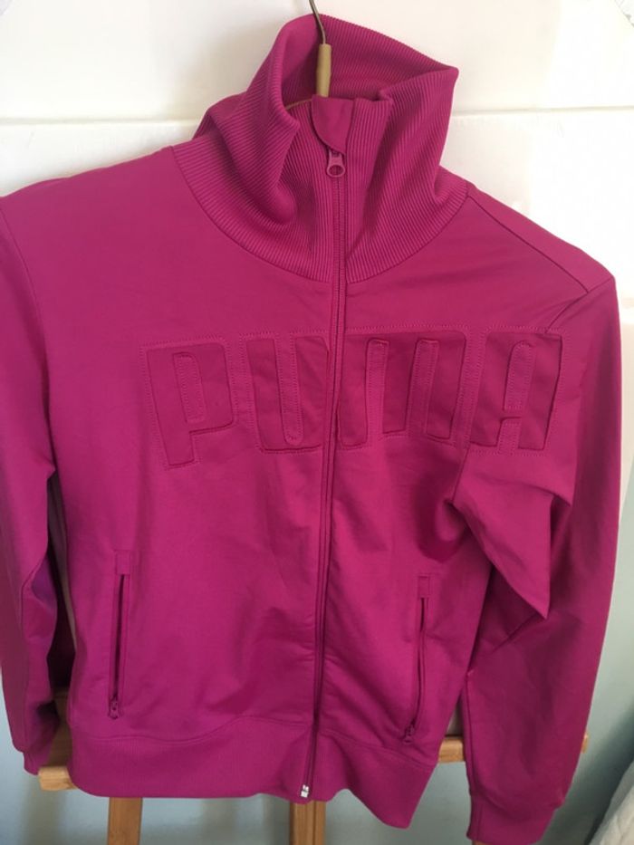 Veste jogging survêtement sport rose puma - photo numéro 2