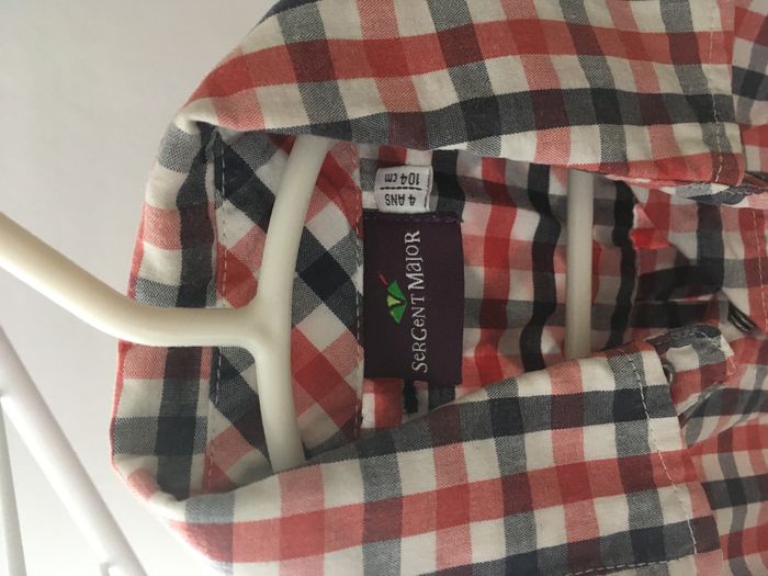 Chemisette à carreaux Sergent Major – 3 ans (comme neuve) - photo numéro 3