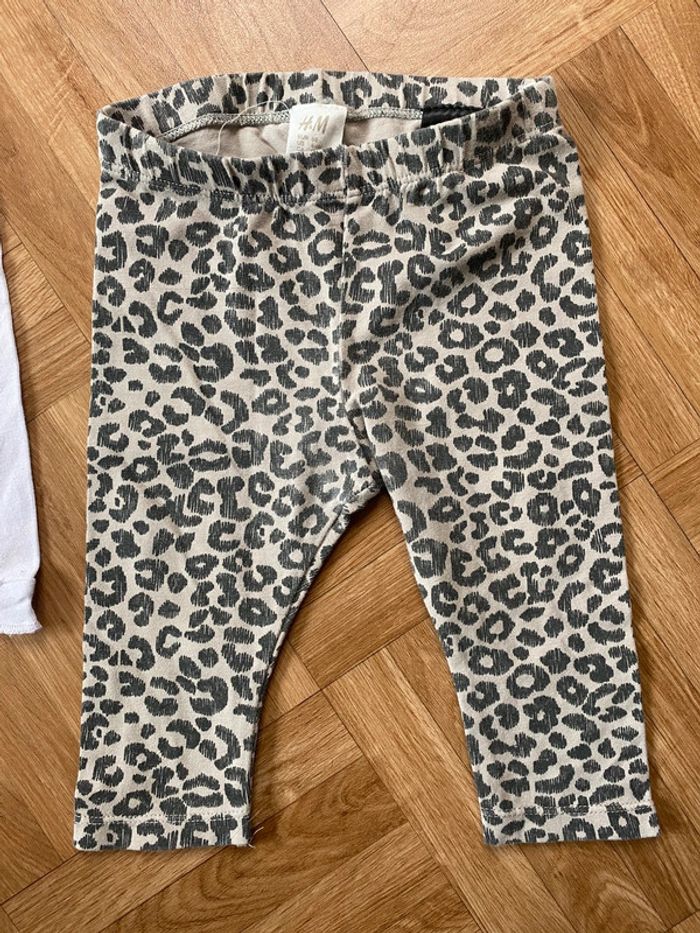 Lot de 2 leggings taille 6 mois H&M - photo numéro 3