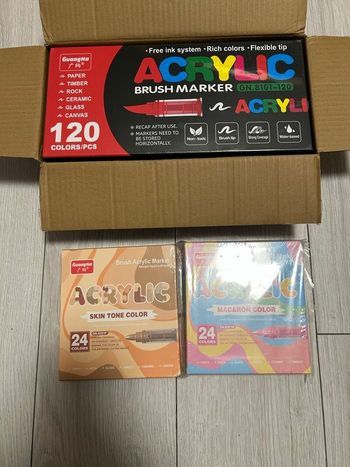 120 feutres acryliques guangNa 