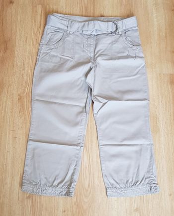 Pantacourt beige 100% coton - Kiabi (Taille 36/S )