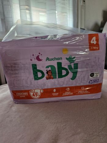 Couches Auchan Baby taille 4