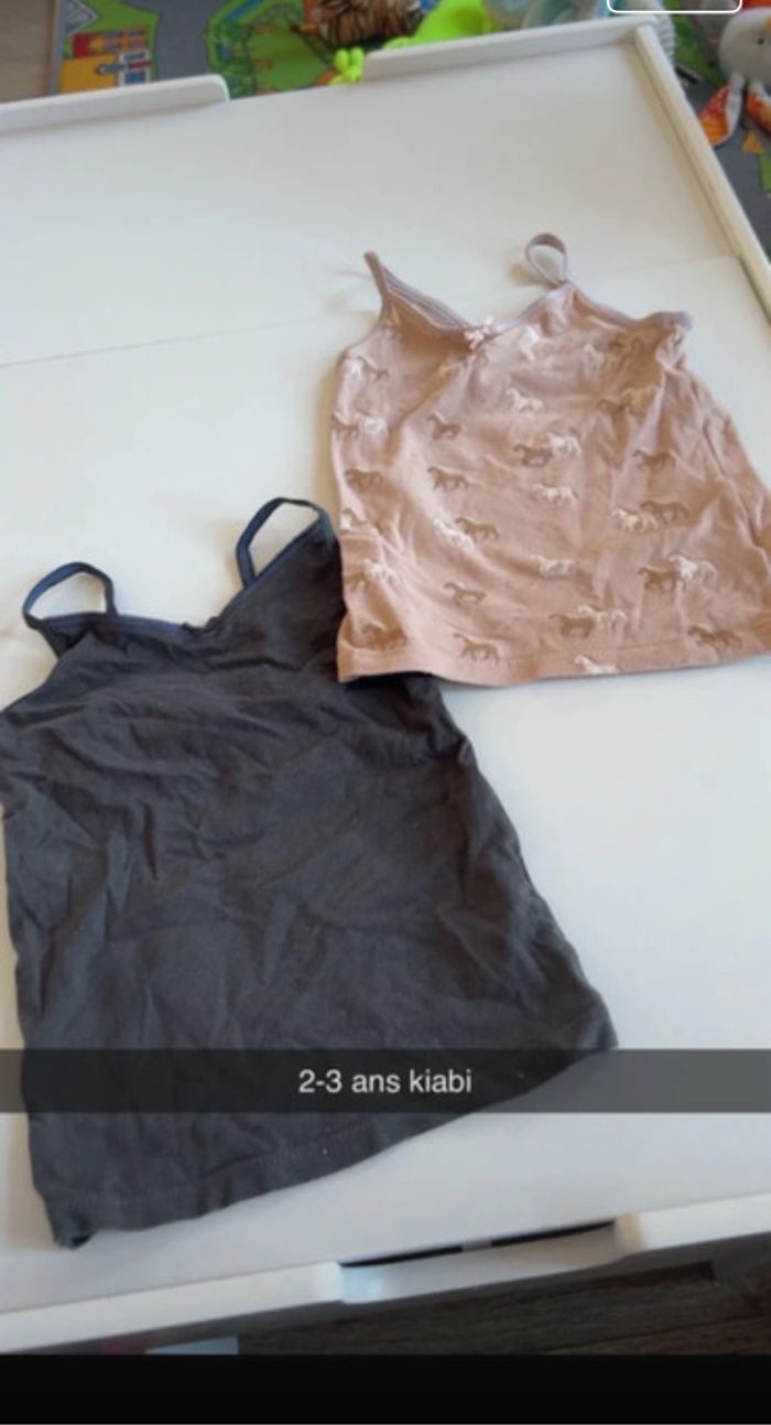 Lot de 2 débardeur fille