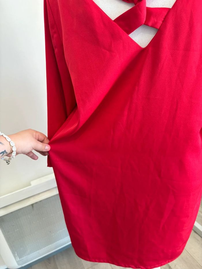 Robe longue rouge taille L - photo numéro 4