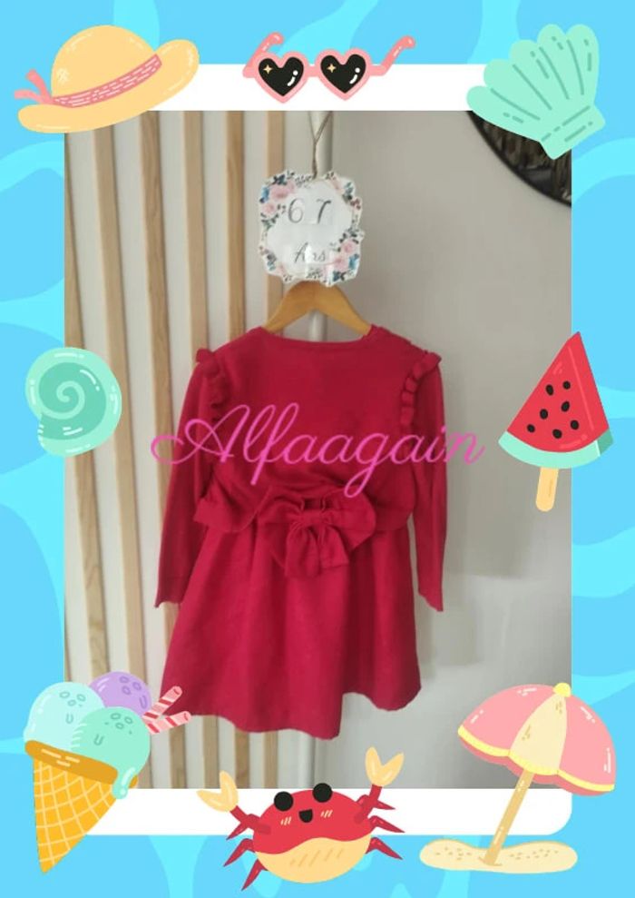Magnifique robe rouge 6/7ans - photo numéro 10