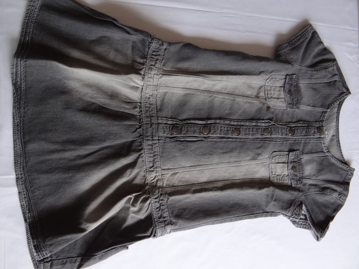 robe en jean grise 13-14ans - photo numéro 2