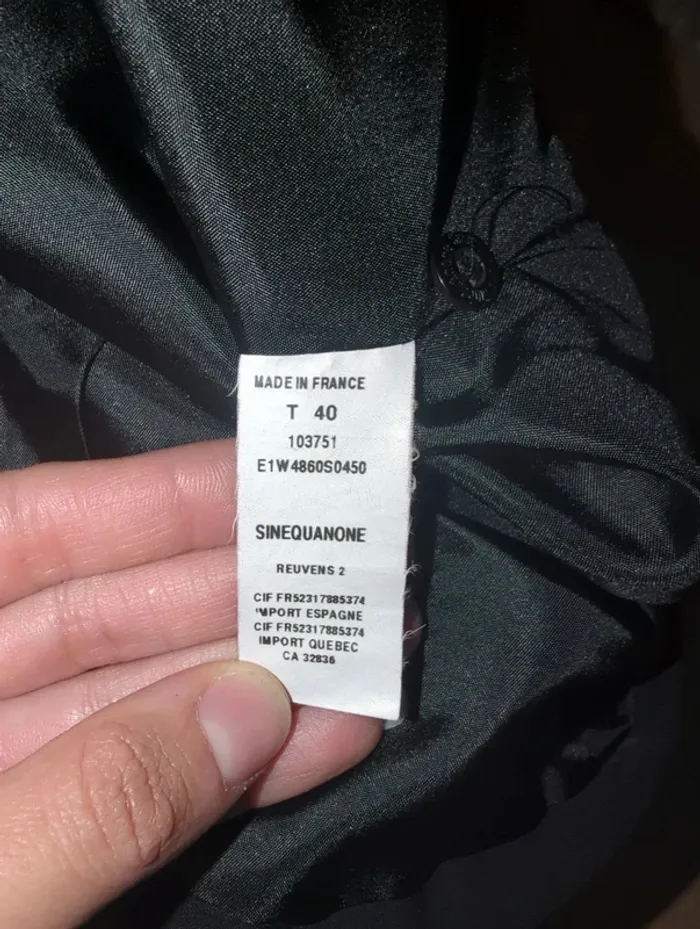 Chemise épaisse noire made in france - photo numéro 5
