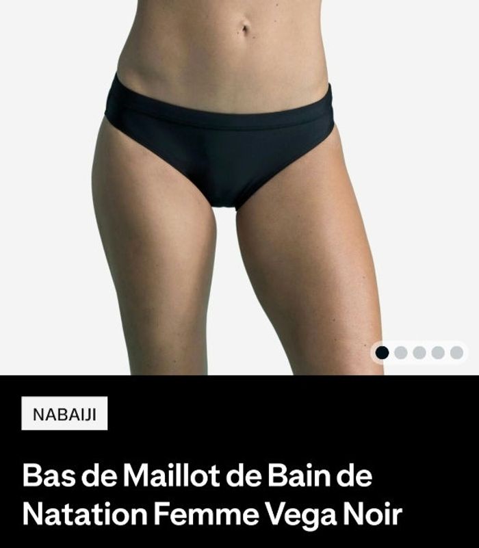 Bas de Maillot de Bain de Natation Femme Noir - photo numéro 2
