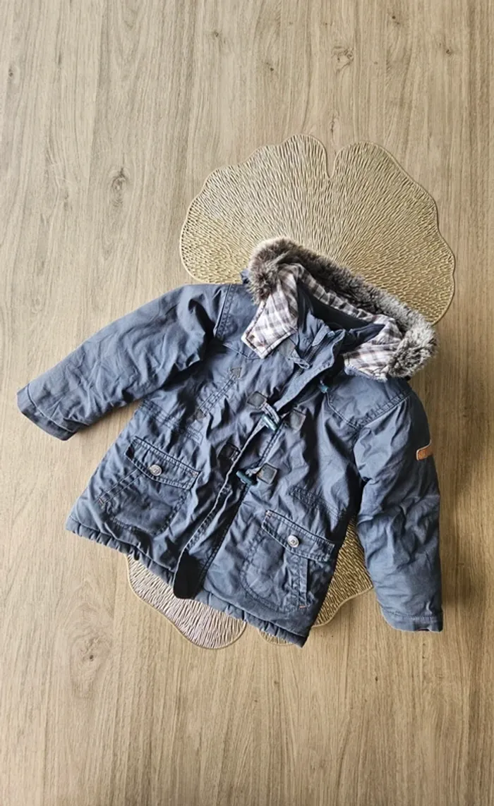 Manteau gris, garçon, taille 3 ans, Obaïbi