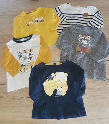 Lot hauts ml garçon 6 mois obaïbi 