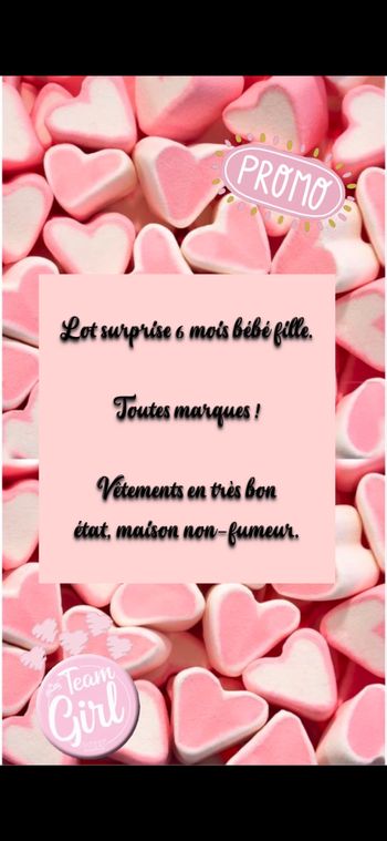 Lot 6 mois fille