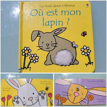 Livre à toucher Les Tout-doux Usborne 🐇 Où est mon lapin? 🐰