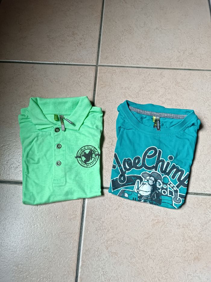 Lot tee shirt et polo verts Orchestra 5 ans