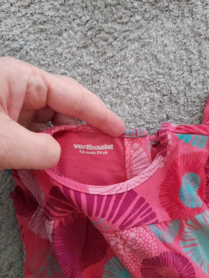 Ensemble rose et vert 12 mois - photo numéro 3