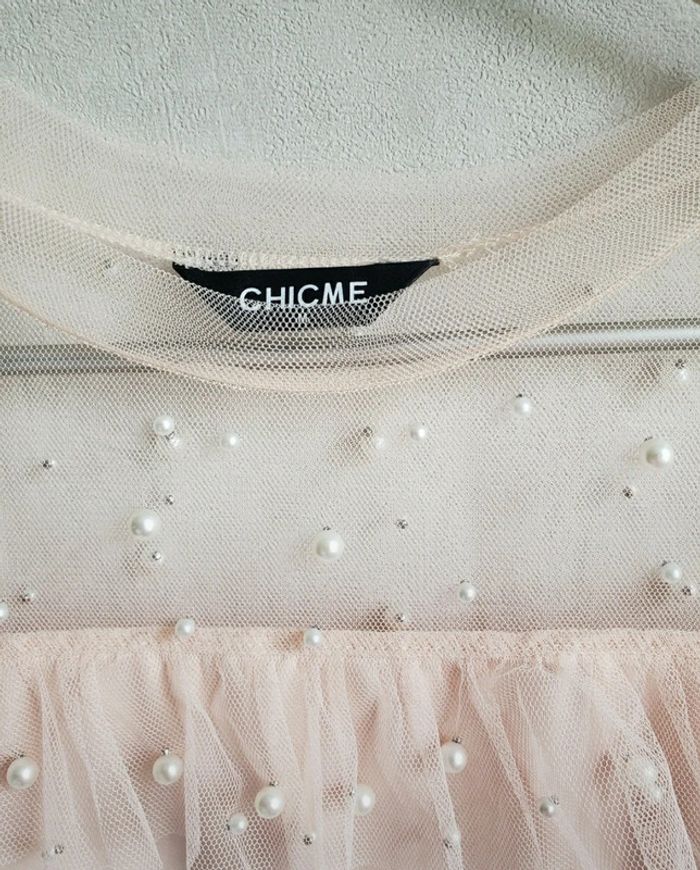 Blouse manches longues avec perle - photo numéro 5