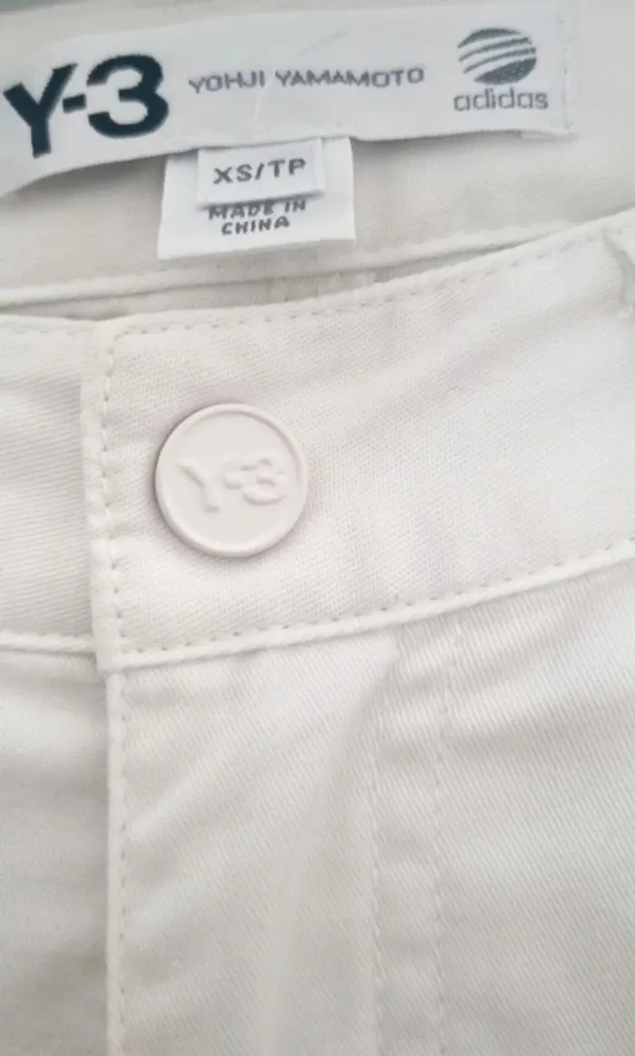 Pantalon jean blanc slim y3 yohji yamamoto adidas - photo numéro 4