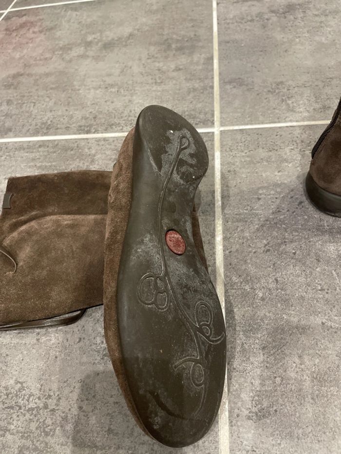 Bottes camper 38 en daim - photo numéro 5
