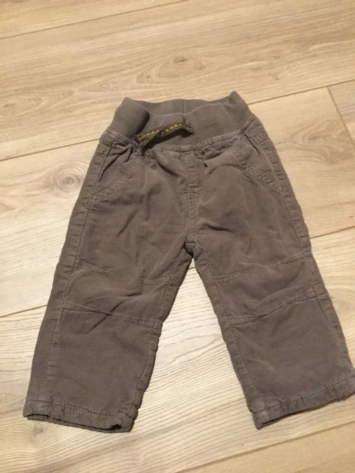 Lupilu pantalon hiver velours marron 6 mois