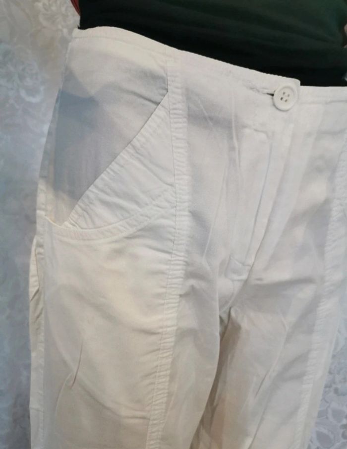 Pantacourt blanc. Taille 36. La Mode Est À Vous - photo numéro 4