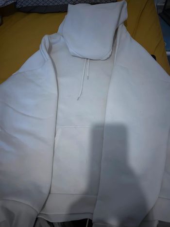 Sweat à capuche blanc