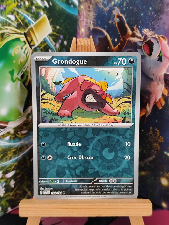 Grondogue reverse 135/198 écarlate et violet