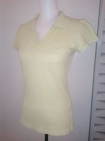 Polo femme jaune citron