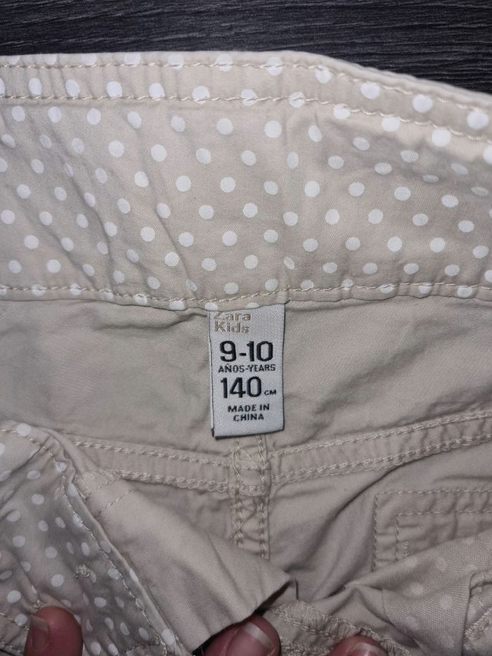 Bermudas fille Zara Kids en 9 ans beige - photo numéro 2