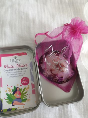 Coquillages d'allaitement et bouts de sein en silicone